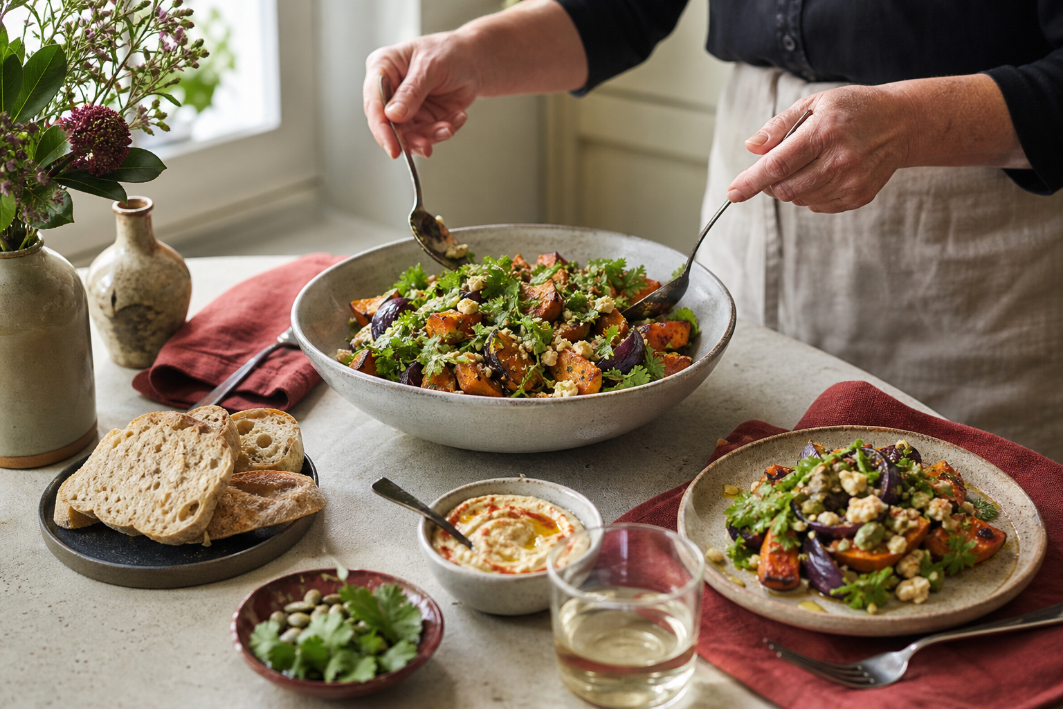 Rustige keukenscène rond een goede koekenpan kiezen voor dagelijks koken